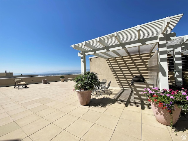 48 W Broadway Unit 1804N, Salt Lake City, UT 84101 - view of patio featuring a pergola