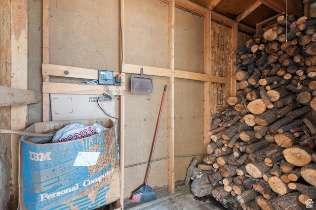 view of storage room