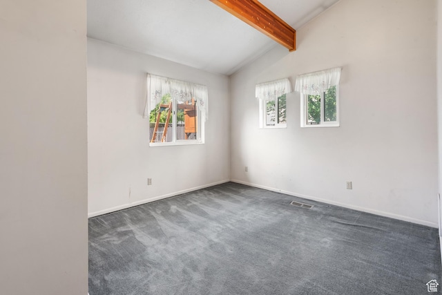 carpeted empty room with plenty of natural light and baseboards