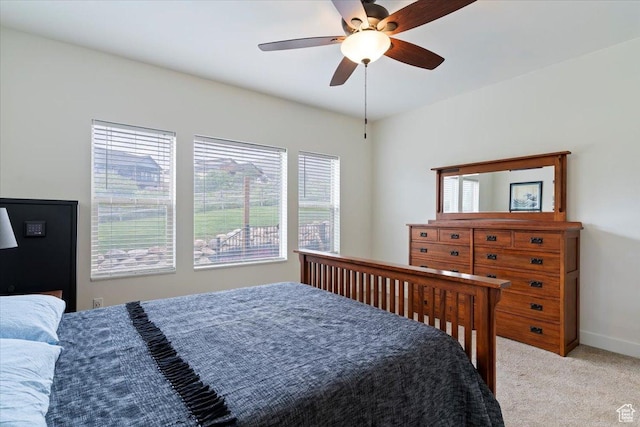 4026 E 4325 N, Eden, UT 84310 - carpeted bedroom with a ceiling fan