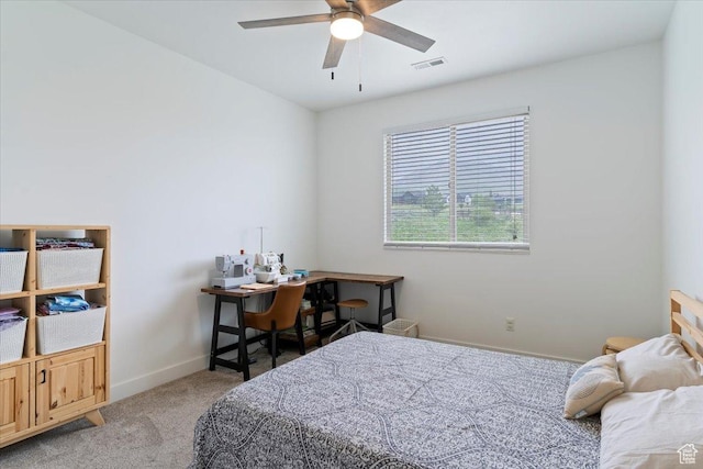 4026 E 4325 N, Eden, UT 84310 - bedroom with carpet floors, baseboards, and a ceiling fan