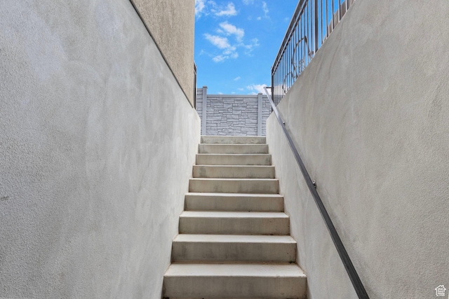 view of staircase