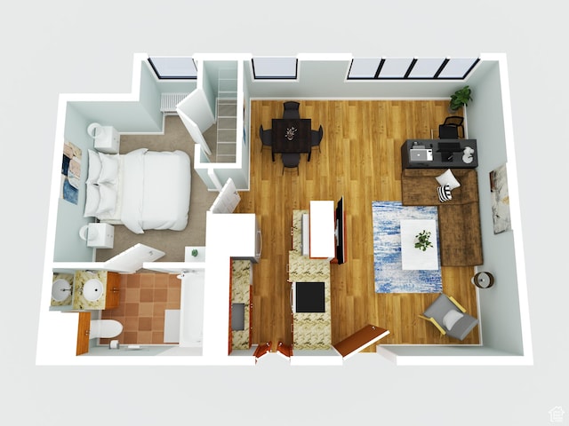 125 E 1st Ave Unit 206, Salt Lake City, UT 84103 - room layout