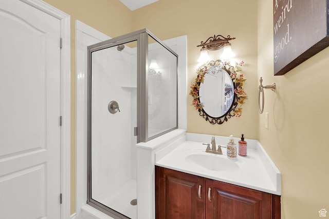 857 E 3250 N, North Ogden, UT 84414 - bathroom featuring a shower stall and vanity