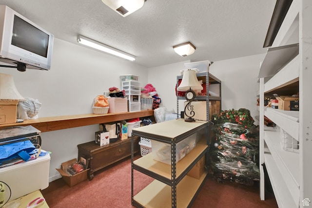857 E 3250 N, North Ogden, UT 84414 - carpeted home office with a textured ceiling