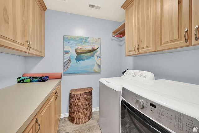 857 E 3250 N, North Ogden, UT 84414 - washroom featuring washer and clothes dryer, cabinet space, and baseboards
