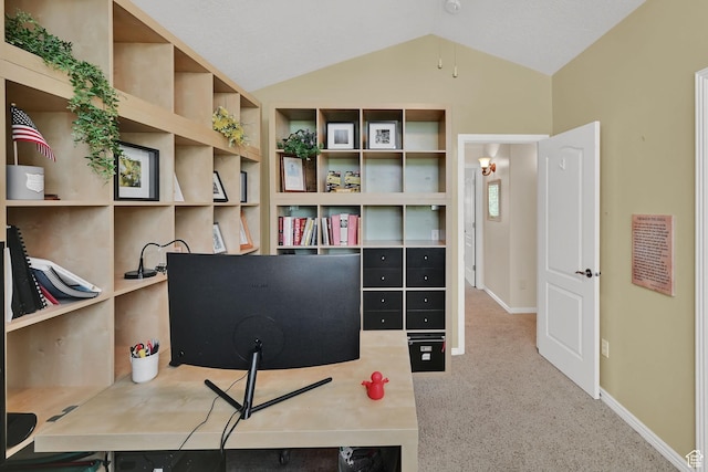 857 E 3250 N, North Ogden, UT 84414 - carpeted home office with lofted ceiling and baseboards