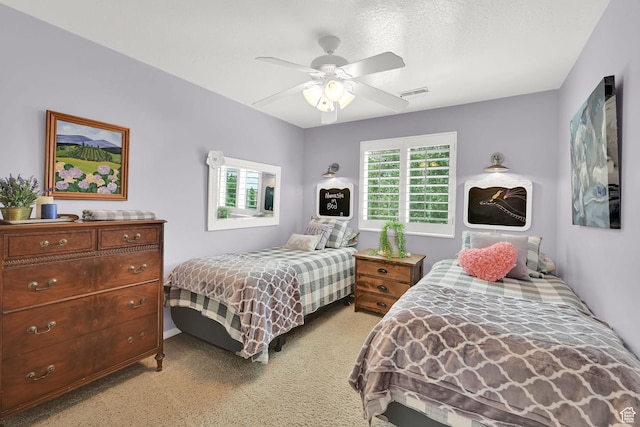 857 E 3250 N, North Ogden, UT 84414 - bedroom featuring light colored carpet, ceiling fan, and baseboards