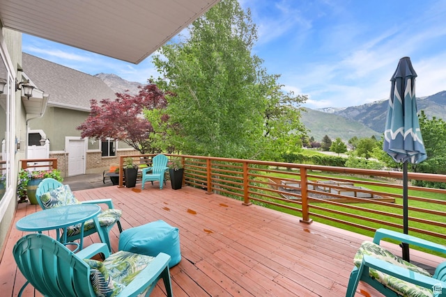 857 E 3250 N, North Ogden, UT 84414 - deck with a mountain view