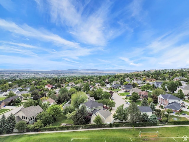 857 E 3250 N, North Ogden, UT 84414 - aerial perspective of suburban area with a mountain backdrop