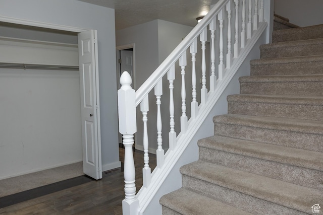 135 N 3rd E, Preston, ID 83263 - stairs with wood finished floors and baseboards