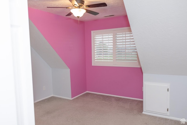 135 N 3rd E, Preston, ID 83263 - bonus room with a ceiling fan, a textured ceiling, carpet flooring, and baseboards