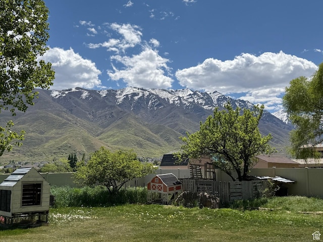 view of mountain backdrop