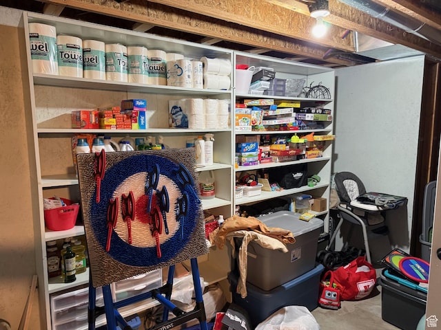 view of storage room