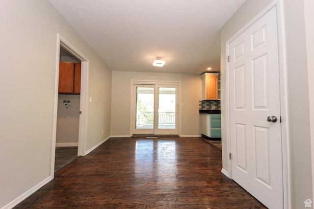 4872 S Burch Creek Dr, South Ogden, UT 84403 - unfurnished dining area featuring dark wood finished floors, baseboards, and recessed lighting