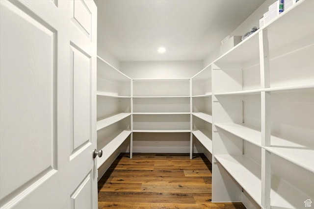 view of storage area
