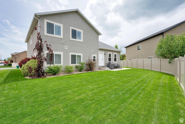 616 W Northlake Dr, Lehi, UT 84043 - back of house featuring a patio area, stucco siding, and central AC unit