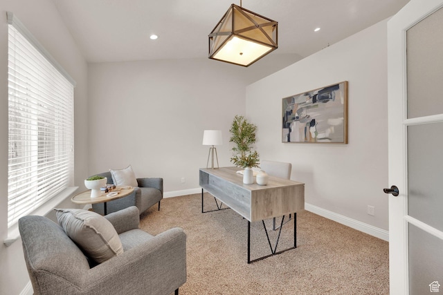 616 W Northlake Dr, Lehi, UT 84043 - carpeted home office with baseboards and recessed lighting