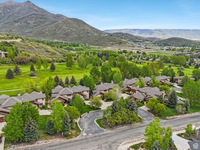 mountain view with nearby suburban area