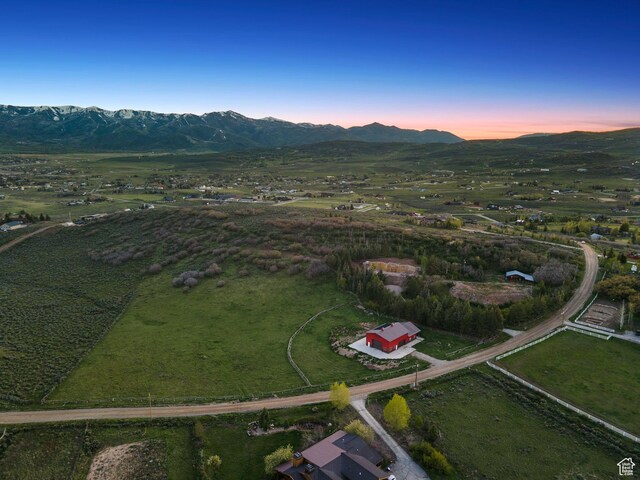 8819 Highfield Rd Unit 61, Park City, UT 84098 - aerial view at dusk of a mountain view and a view of countryside