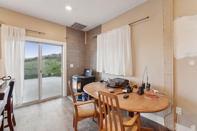 8819 Highfield Rd Unit 61, Park City, UT 84098 - dining room featuring wood finished floors and recessed lighting