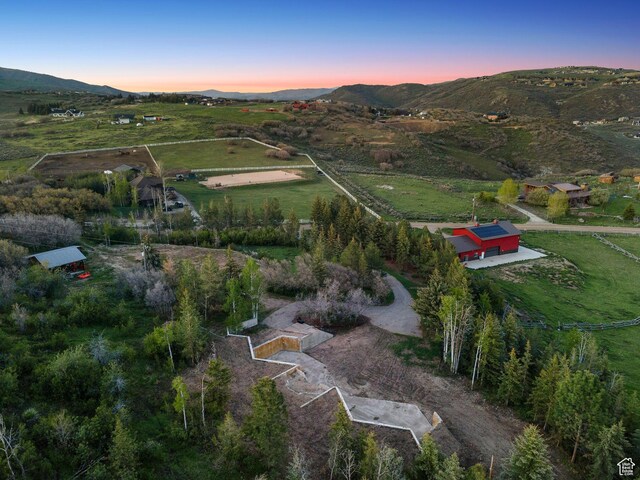 8819 Highfield Rd Unit 61, Park City, UT 84098 - aerial view of property and surrounding area with a mountainous background and rural landscape