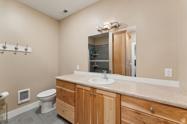8819 Highfield Rd Unit 61, Park City, UT 84098 - full bath featuring heating unit, toilet, vanity, a shower, and baseboards