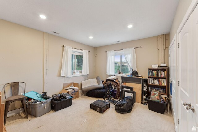 8819 Highfield Rd Unit 61, Park City, UT 84098 - sitting room with carpet and recessed lighting