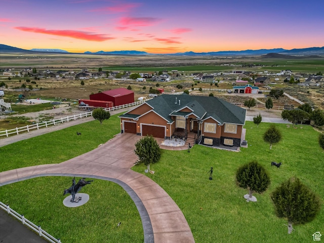 2521 W Ridgeline Rd, Stockton, UT 84071 - view from above of property featuring a mountainous background