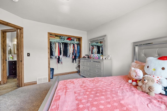 2521 W Ridgeline Rd, Stockton, UT 84071 - carpeted bedroom with a closet and baseboards