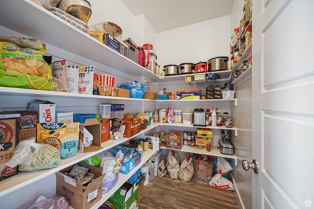 view of storage area