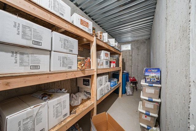 view of storage
