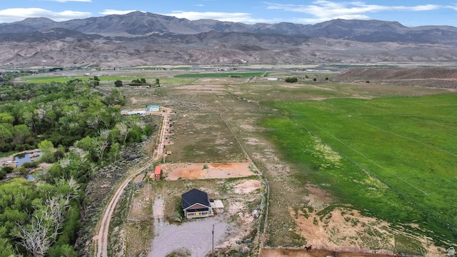 1665 S Kennedy Dr, Marysvale, UT 84750 - aerial overview of property's location with rural landscape and mountains