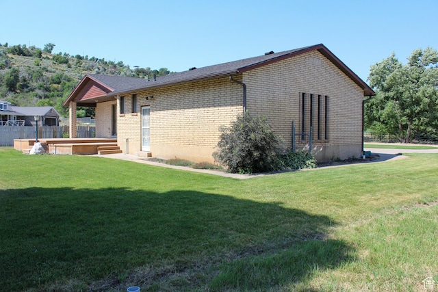 7420 S 1025 E, South Weber, UT 84405 - rear view of house featuring brick siding