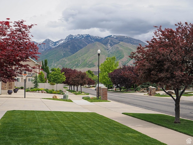 view of mountain background