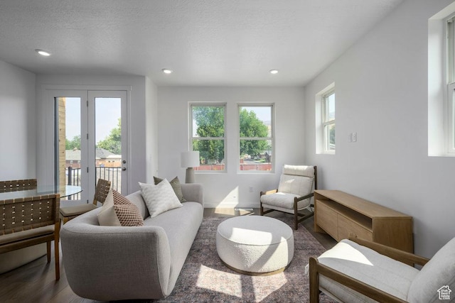 441 N Bishop Pl Unit 4-17, Salt Lake City, UT 84103 - living area with healthy amount of natural light, wood finished floors, and recessed lighting