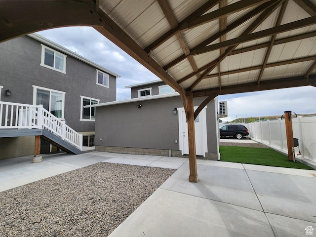 exterior space with fence
