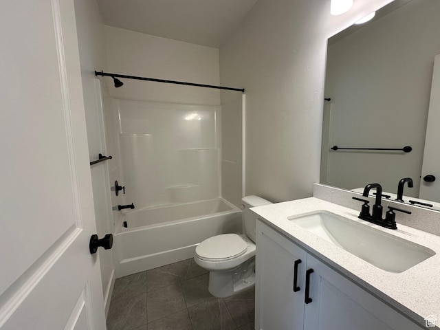 568 S 900 W, American Fork, UT 84003 - bathroom featuring toilet, tile patterned flooring, vanity, and  shower combination