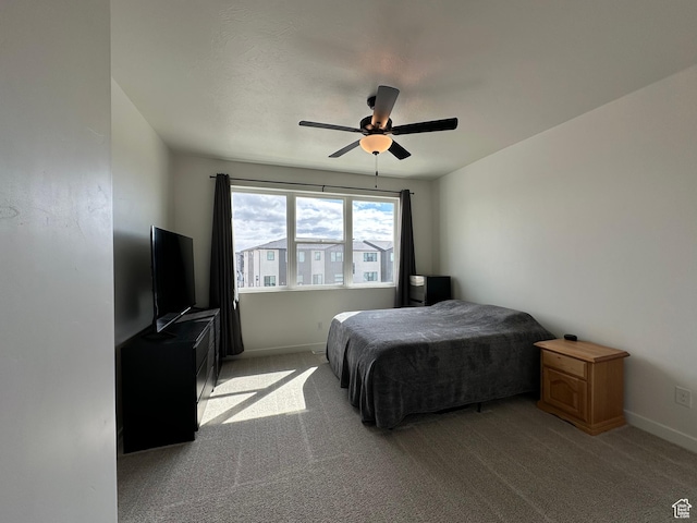 568 S 900 W, American Fork, UT 84003 - bedroom featuring light colored carpet, baseboards, and ceiling fan
