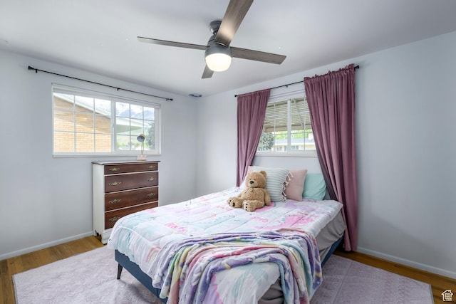 547 N 650 E, Orem, UT 84097 - bedroom with wood finished floors, baseboards, and ceiling fan