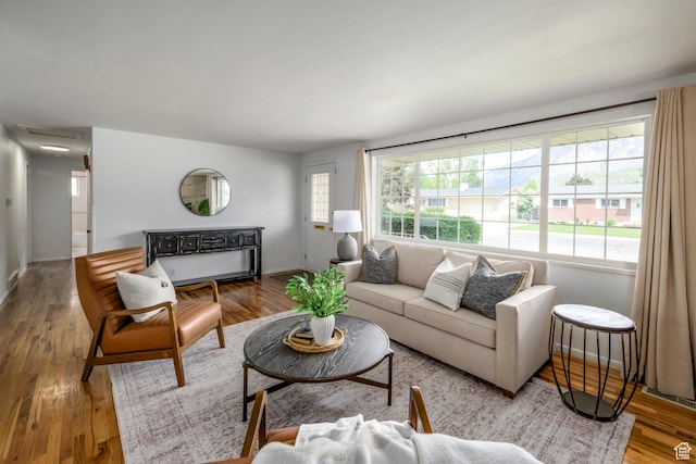 547 N 650 E, Orem, UT 84097 - living room featuring wood finished floors and baseboards
