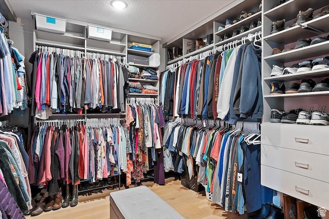3749 N Eagle Ridge Dr E, Eden, UT 84310 - walk in closet with wood finished floors