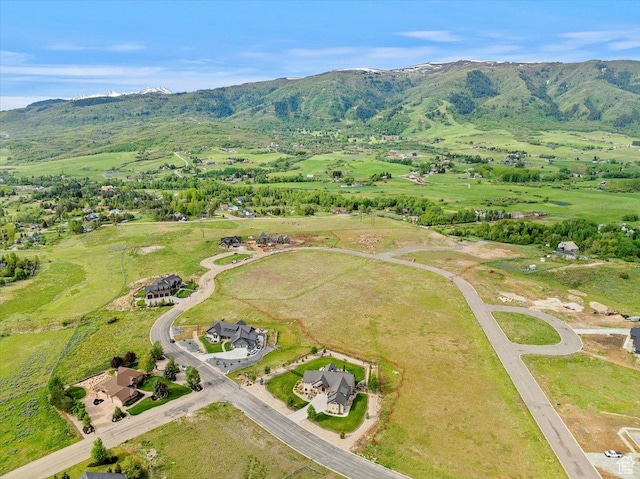 3749 N Eagle Ridge Dr E, Eden, UT 84310 - aerial overview of property's location featuring a mountain backdrop