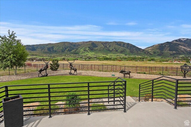 3749 N Eagle Ridge Dr E, Eden, UT 84310 - view of mountain background featuring a pastoral area and rural landscape