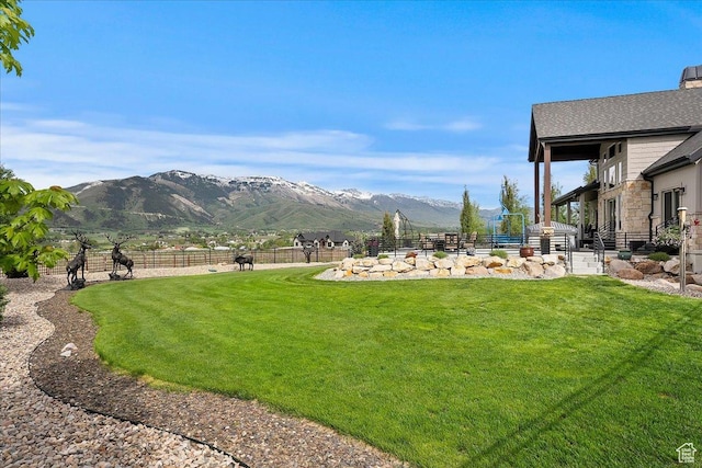3749 N Eagle Ridge Dr E, Eden, UT 84310 - view of yard with a mountain view
