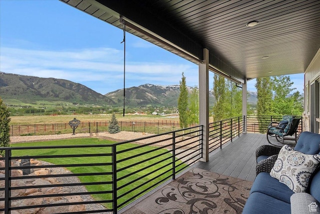 3749 N Eagle Ridge Dr E, Eden, UT 84310 - deck with a mountain view