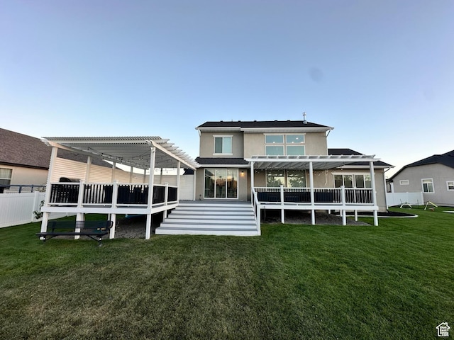 3146 W 1280 N, Provo, UT 84601 - back of house featuring a pergola and a deck