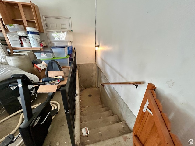 view of staircase