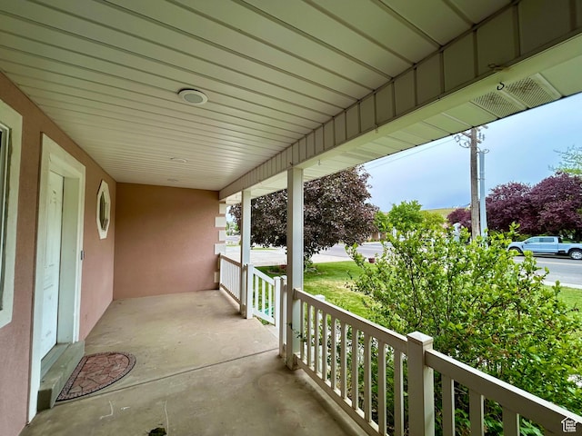 view of patio / terrace featuring a porch