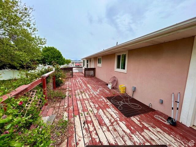 view of wooden terrace
